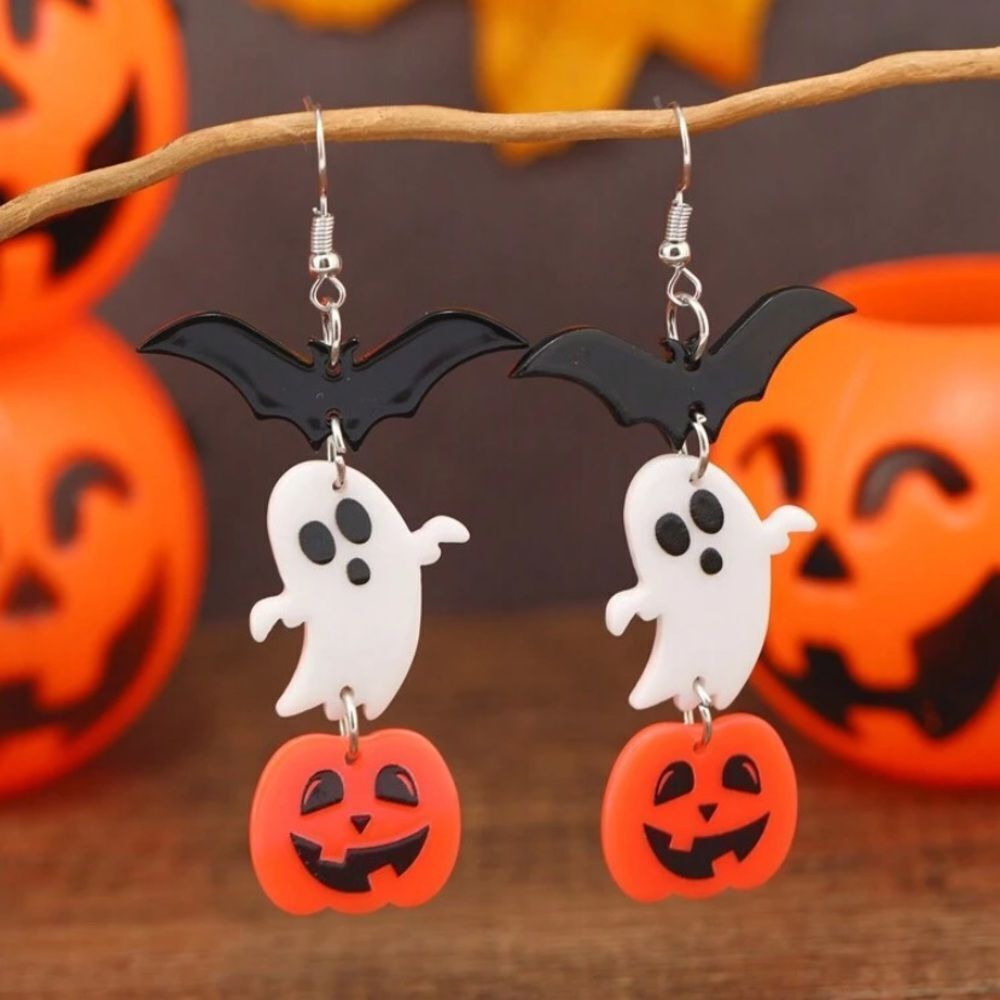 3for$20 1 Pair Cute And Funny Acrylic Ghost Halloween
